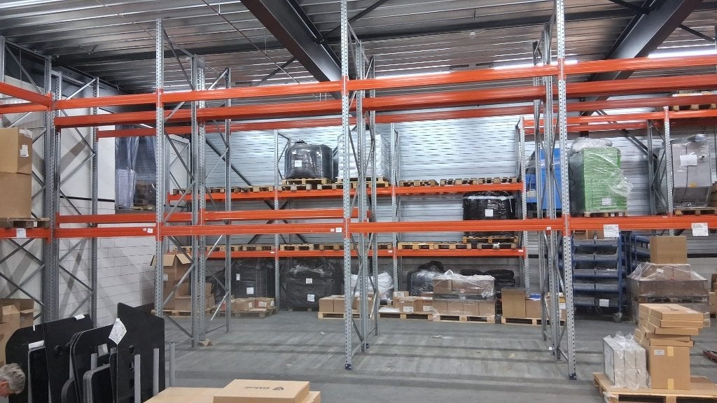 Palletstelling magazijnstelling set 14 mtr. nieuwstaat, Ophalen