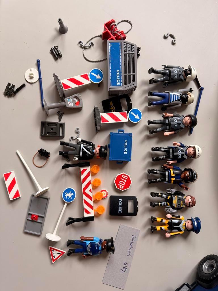 Playmobil Politie Set: Truck, Speedboot, Helikopter & Poppet, Kinderen en Baby's, Speelgoed | Playmobil, Ophalen of Verzenden