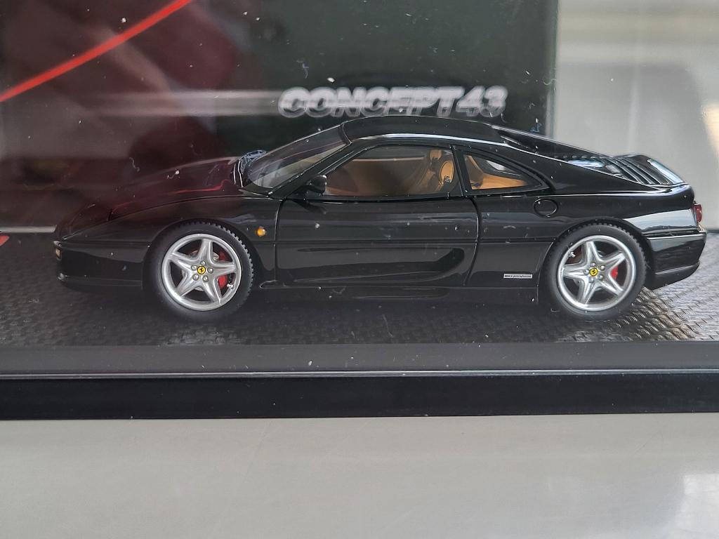 1:43 BBR Ferrari F355 Berlinetta #10/55 Gloss Black, Hobby en Vrije tijd, Modelauto's | 1:43, Overige merken, BBR, Auto, AutoArt