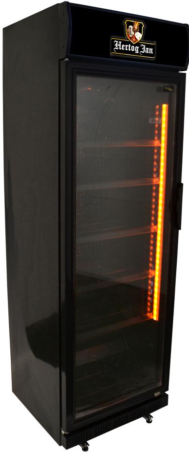 Hertog Jan Bier ''BlackLine'' koelkast €629,- Incl de BTW, Ophalen, Zonder vriesvak, 200 liter of meer, 60 cm of meer
