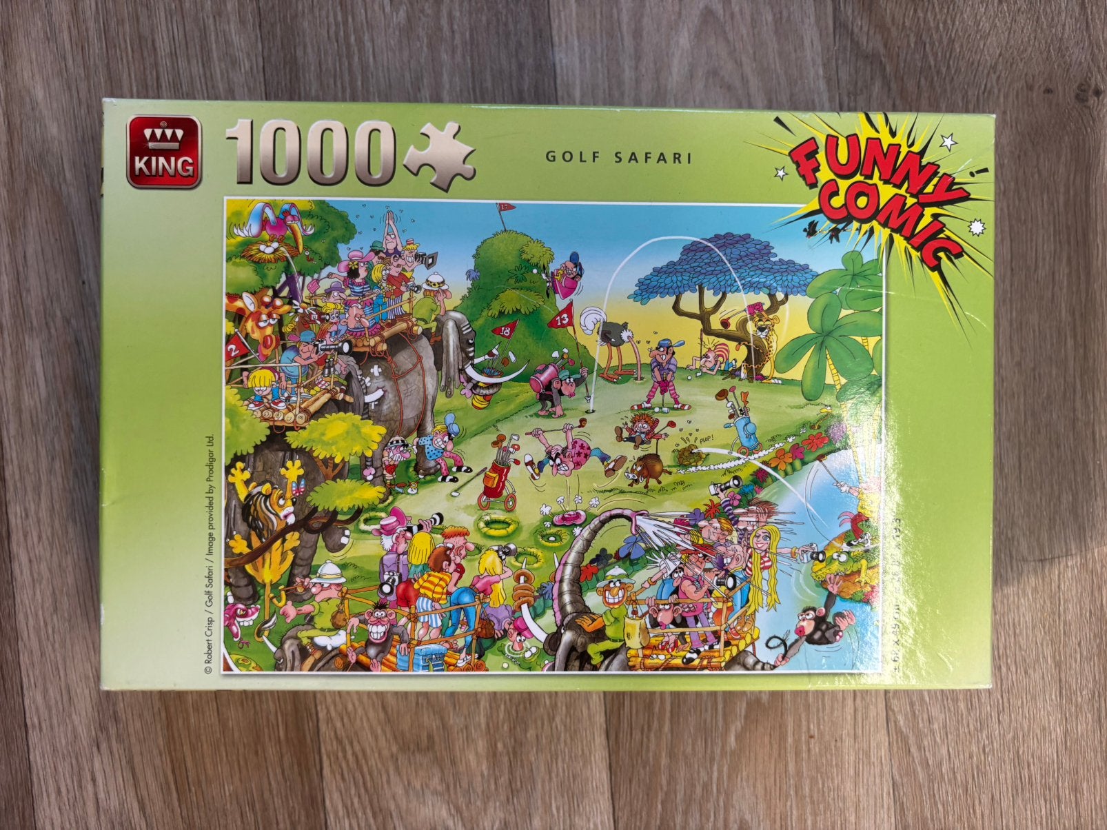 Legpuzzel King Funny Comic, Hobby en Vrije tijd, Ophalen of Verzenden, 500 t/m 1500 stukjes, Zo goed als nieuw, Legpuzzel