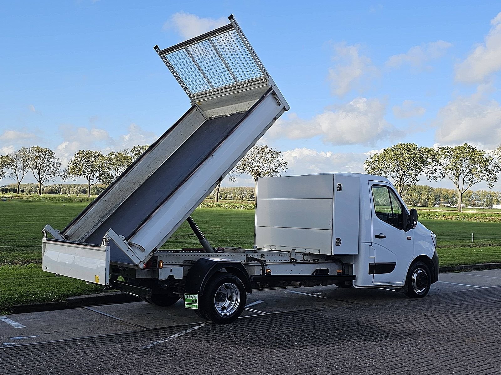 RENAULT MASTER 2.3 Kipper Dubbellucht Airco Euro6 3.5T-Trekh, Auto's, 145 pk, Gebruikt, Euro 6, 2989 kg