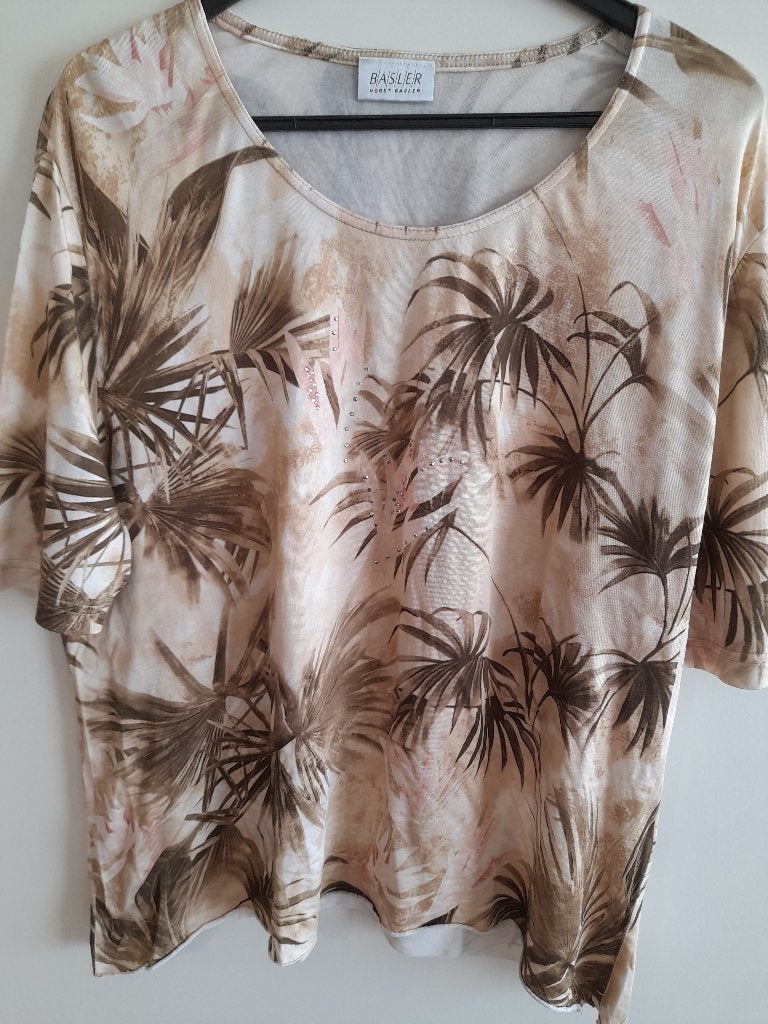 Top mt46 palmblad, Overige kleuren, Maat 46/48 (XL) of groter, Ophalen of Verzenden, Zo goed als nieuw