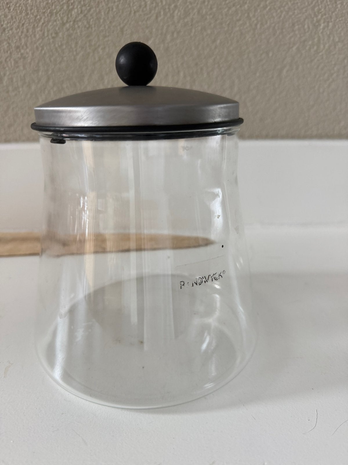 Glazen voorraadpot van Randwijck, Ophalen of Verzenden, Voorraadpot, Overige merken, Glas