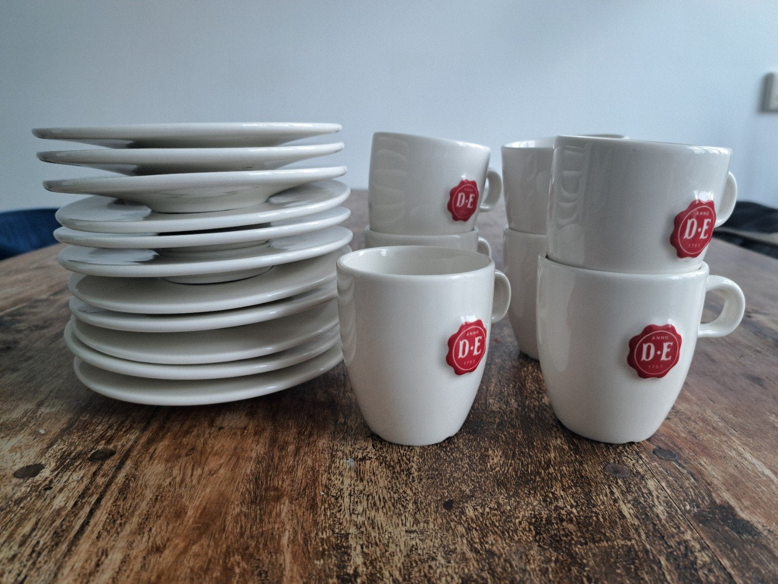 DE Rode Zegel Carels koffiekopjes/schotels, Huis en Inrichting, Keuken | Servies, Ophalen of Verzenden, Nieuw, Overige stijlen