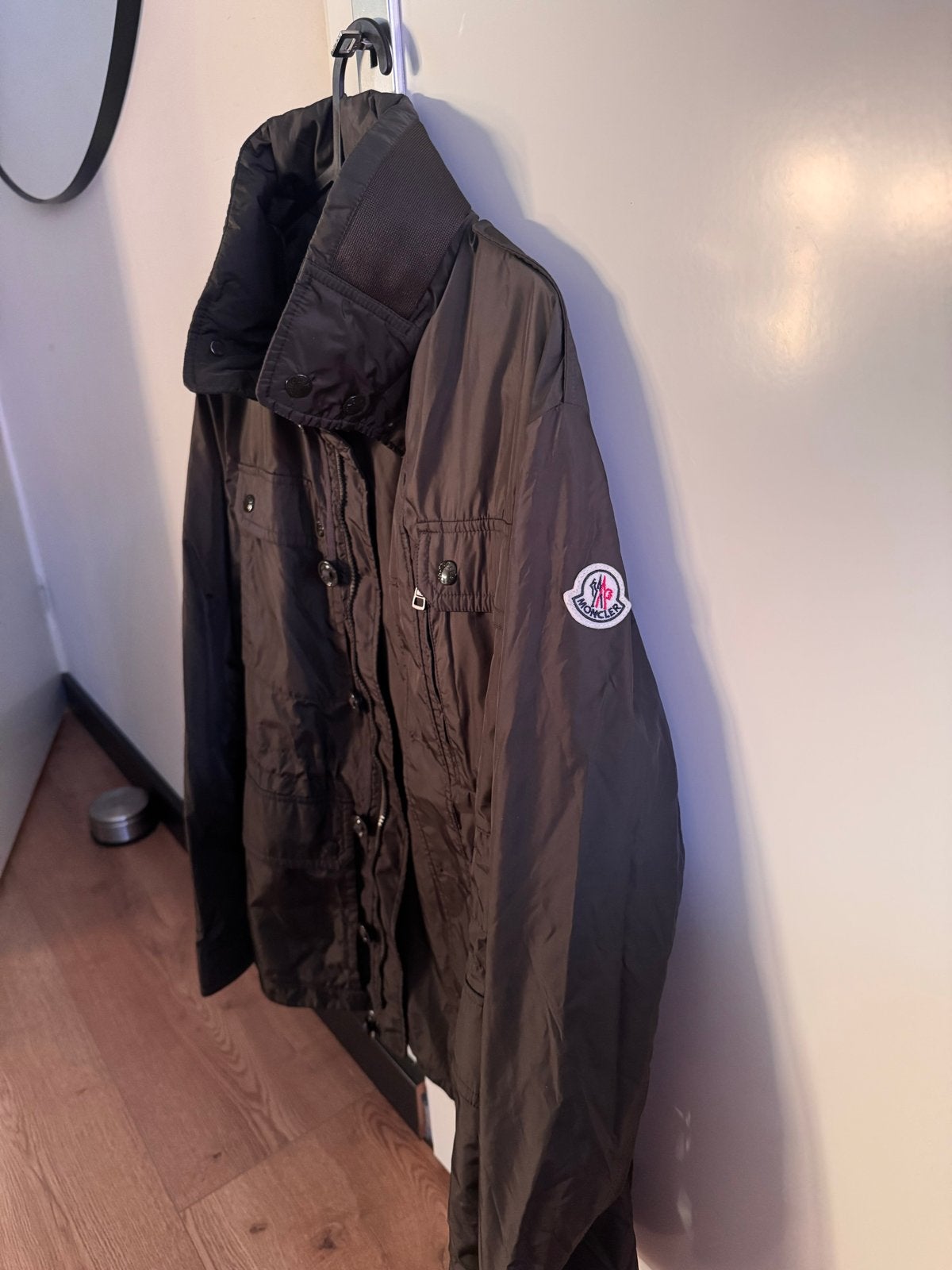 Moncler jas (zomer/tussen jas) donkergroen, Ophalen of Verzenden, Gedragen, Overige maten, Zwart