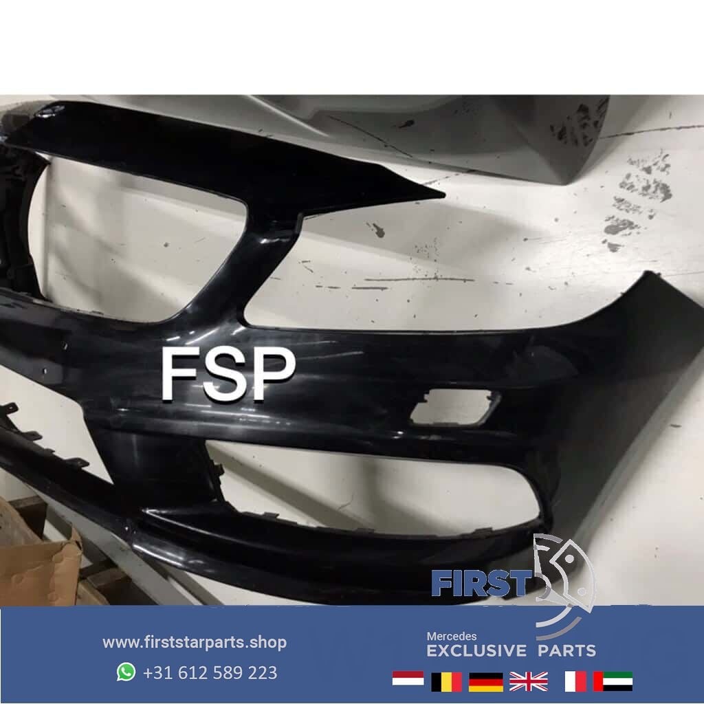 W176 AMG Voorbumper Mercedes A Klasse 2013-2018 zwart wit gr, Gebruikt, -, Voor, -