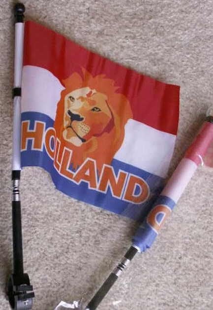 ORANJE fan artikelen fiets vlag Holland, Ophalen of Verzenden, Nieuw, Verjaardag