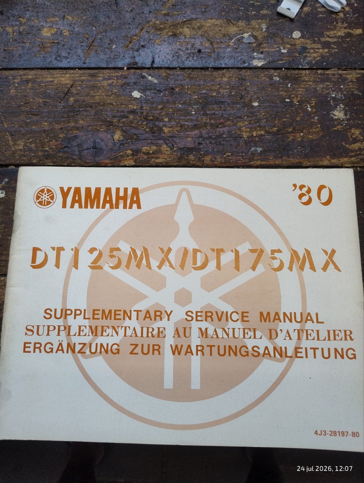 Yamaha DT125MX/DT175MX Service Manual (1980), Motoren, Handleidingen en Instructieboekjes, Verzenden, Yamaha
