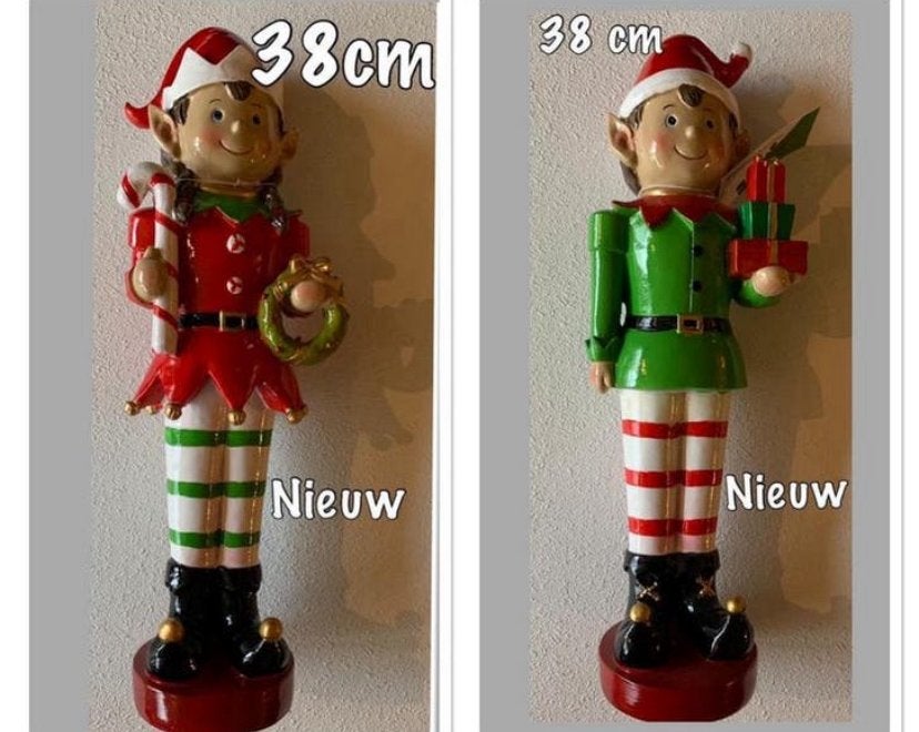 Kerstelf 38 cm traditioneel, Ophalen of Verzenden, Nieuw