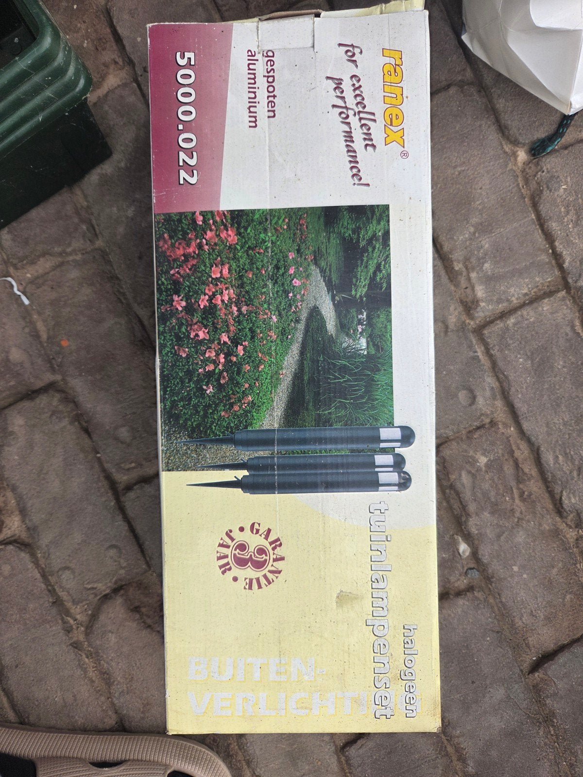 4 x Ranex Halogeen Tuinlampenset - Buitenverlichting, Minder dan 50 watt, Ophalen of Verzenden, Netvoeding, Vloerlamp