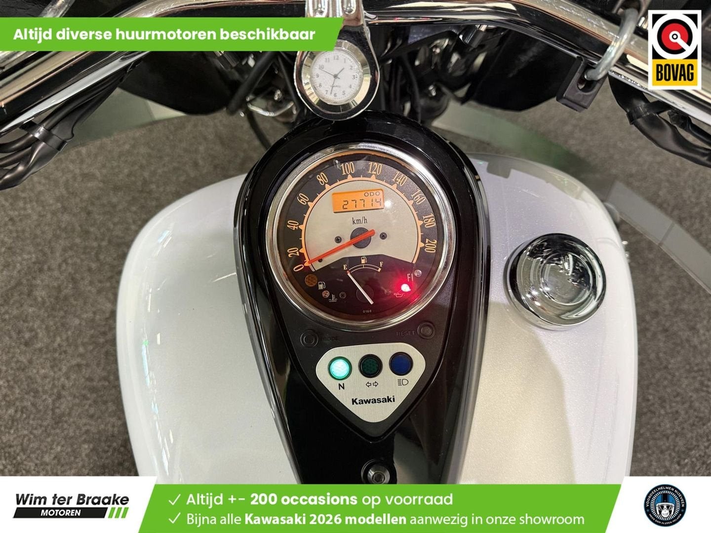 Kawasaki VN 900 Custom (bj 2016) 27,714 km, Motoren, Motoren | Kawasaki, 903 cc, 2 cilinders, Bedrijf, Onbekend