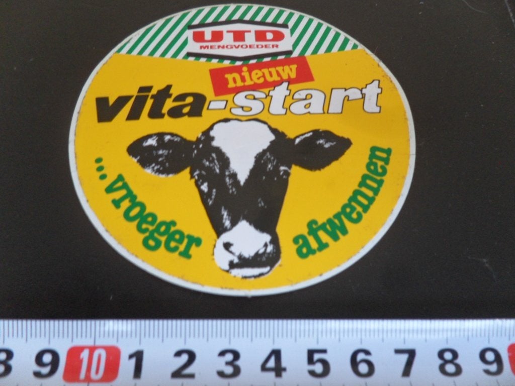 sticker UTD mengvoeder Nieuw VITA - START vroeger afwennen, Ophalen of Verzenden, Zo goed als nieuw