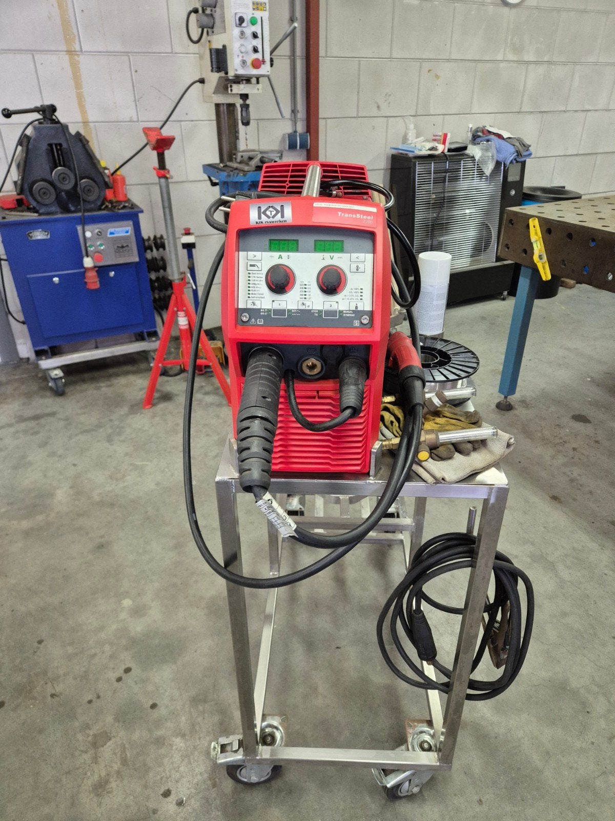 Fronius Trans Steel 2200 Lastoestel met onderstel, Ophalen, Zo goed als nieuw, 150 tot 250 ampère, Co2
