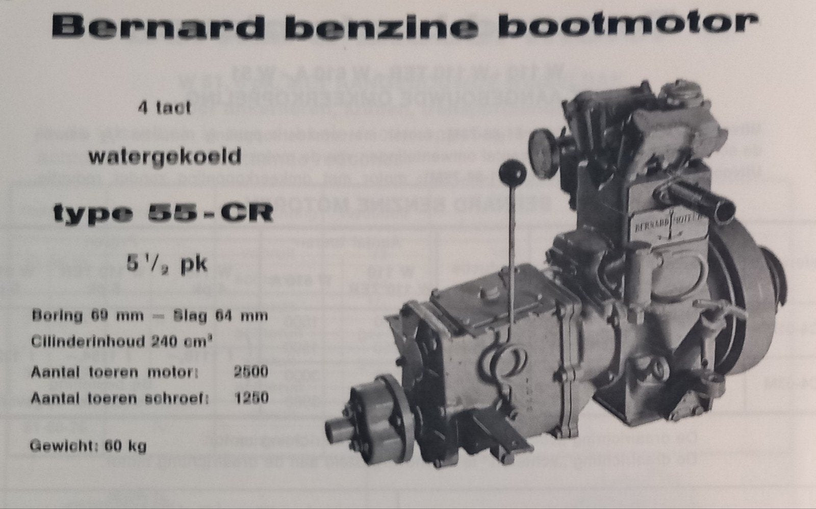 Gevraagd: Handleiding Bernard Moteurs scheepsmotor 55-CR, Ophalen of Verzenden, Nieuw, Motor en Techniek