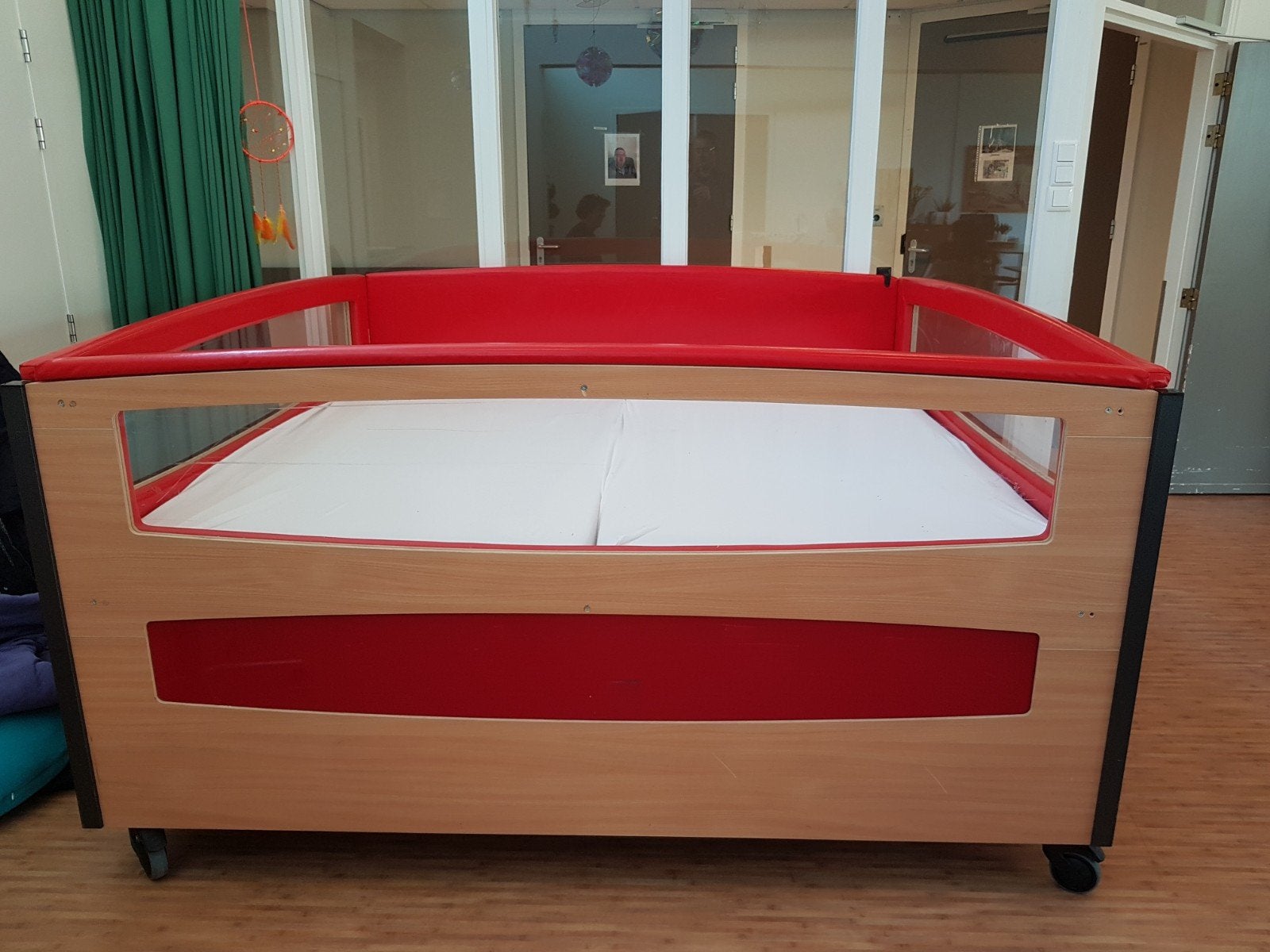 Bedbox hoog laag 200x200, Ophalen, Overige maten, 200 cm, Verstelbaar