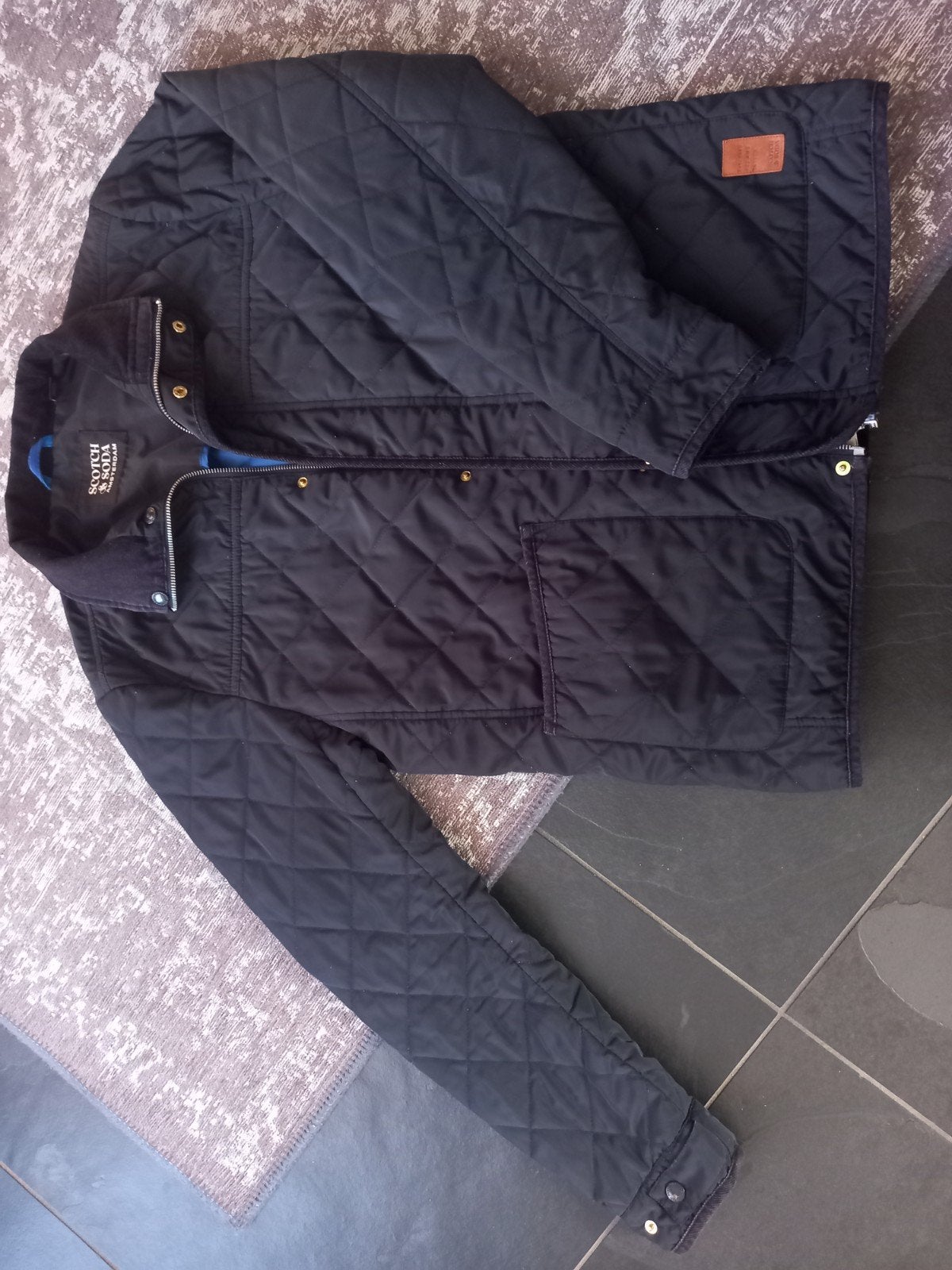 Scotch and Soda doorgestikte jas, Kleding | Heren, Ophalen of Verzenden, Zo goed als nieuw, Scotch & Soda, Maat 48/50 (M)