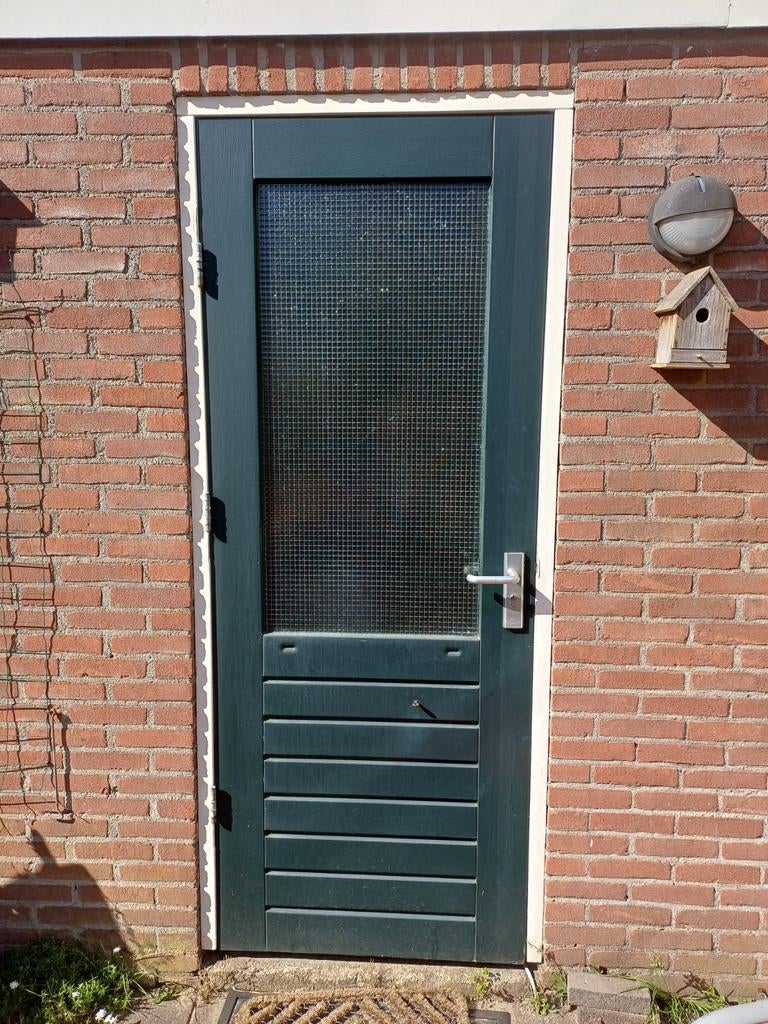 4 huis/buitendeuren, Ophalen, Kunststof, Gebruikt, Buitendeur