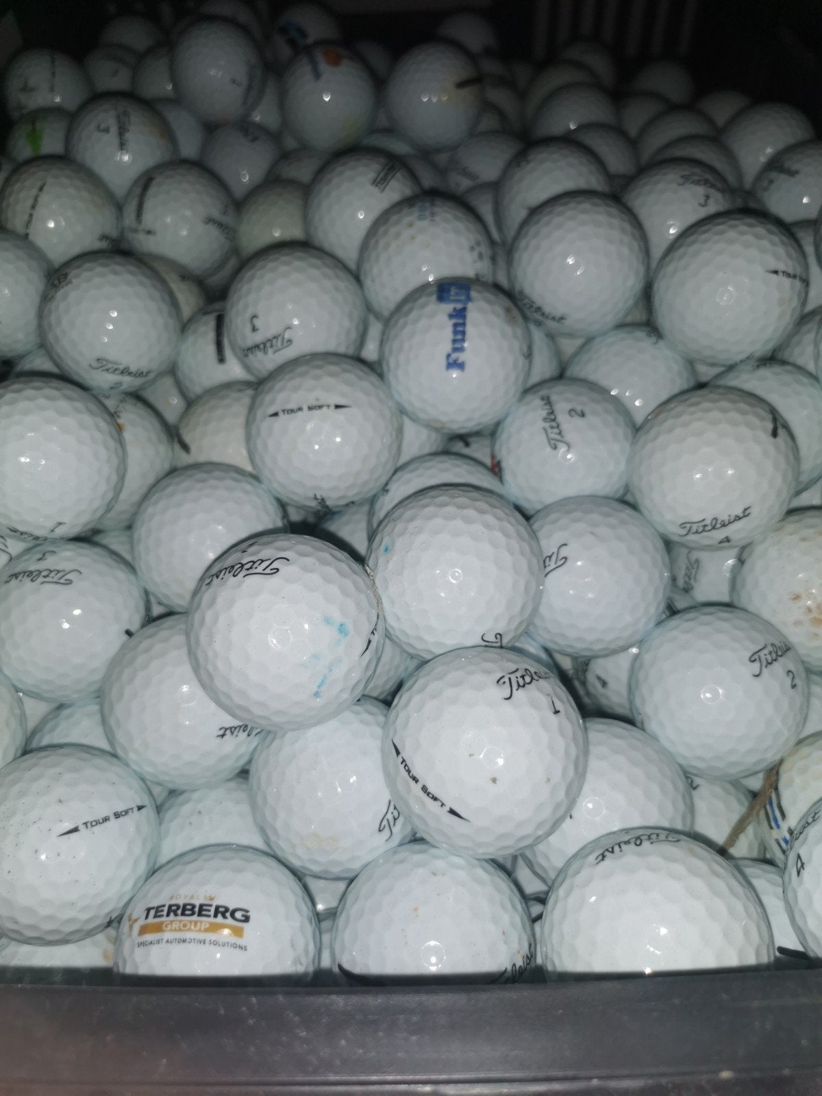 Titleist tour soft golfballen 50 stuks, Ophalen of Verzenden, Bal(len)