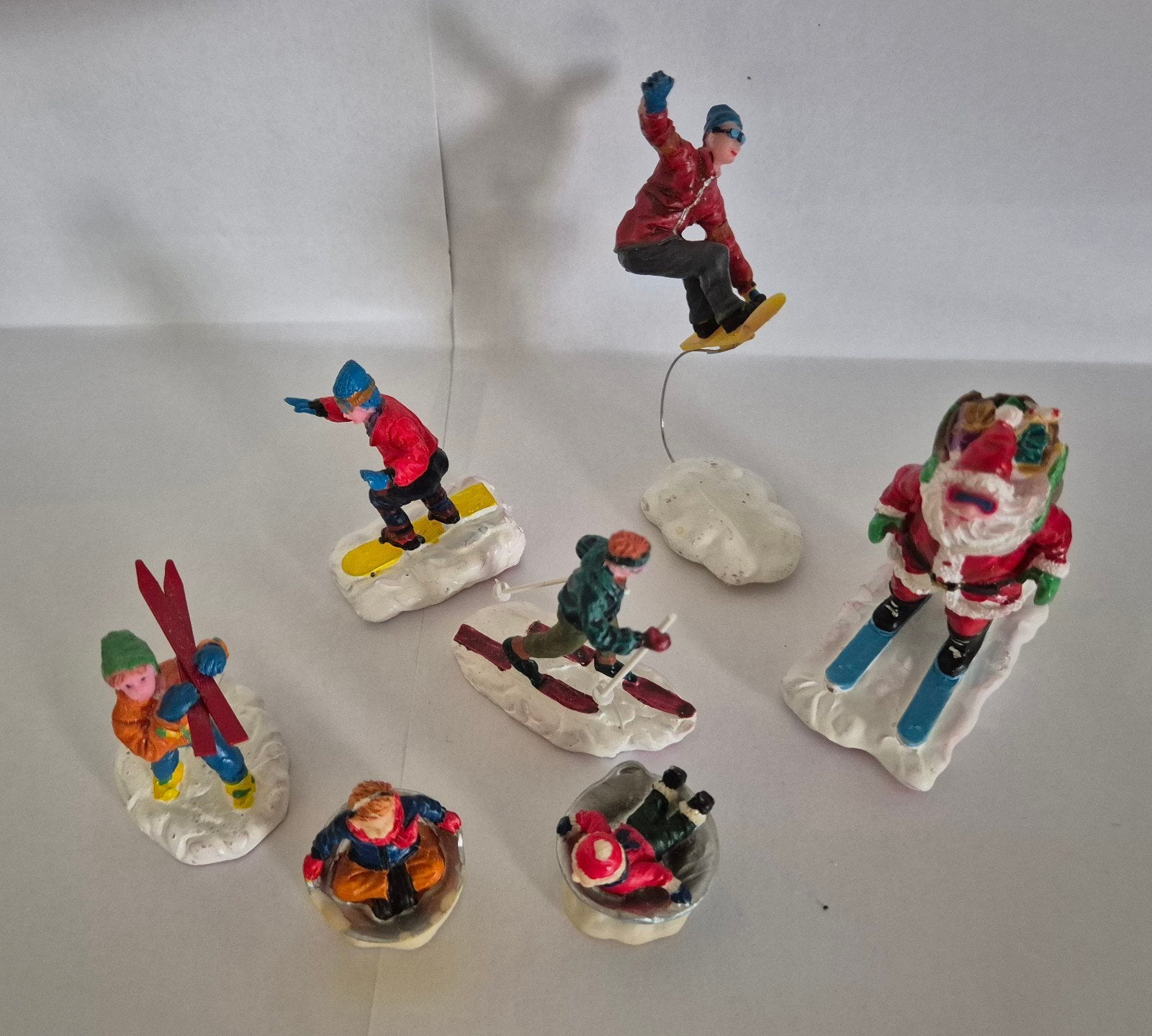 Lemax diverse Skiers kerstdorp, Ophalen, Gebruikt
