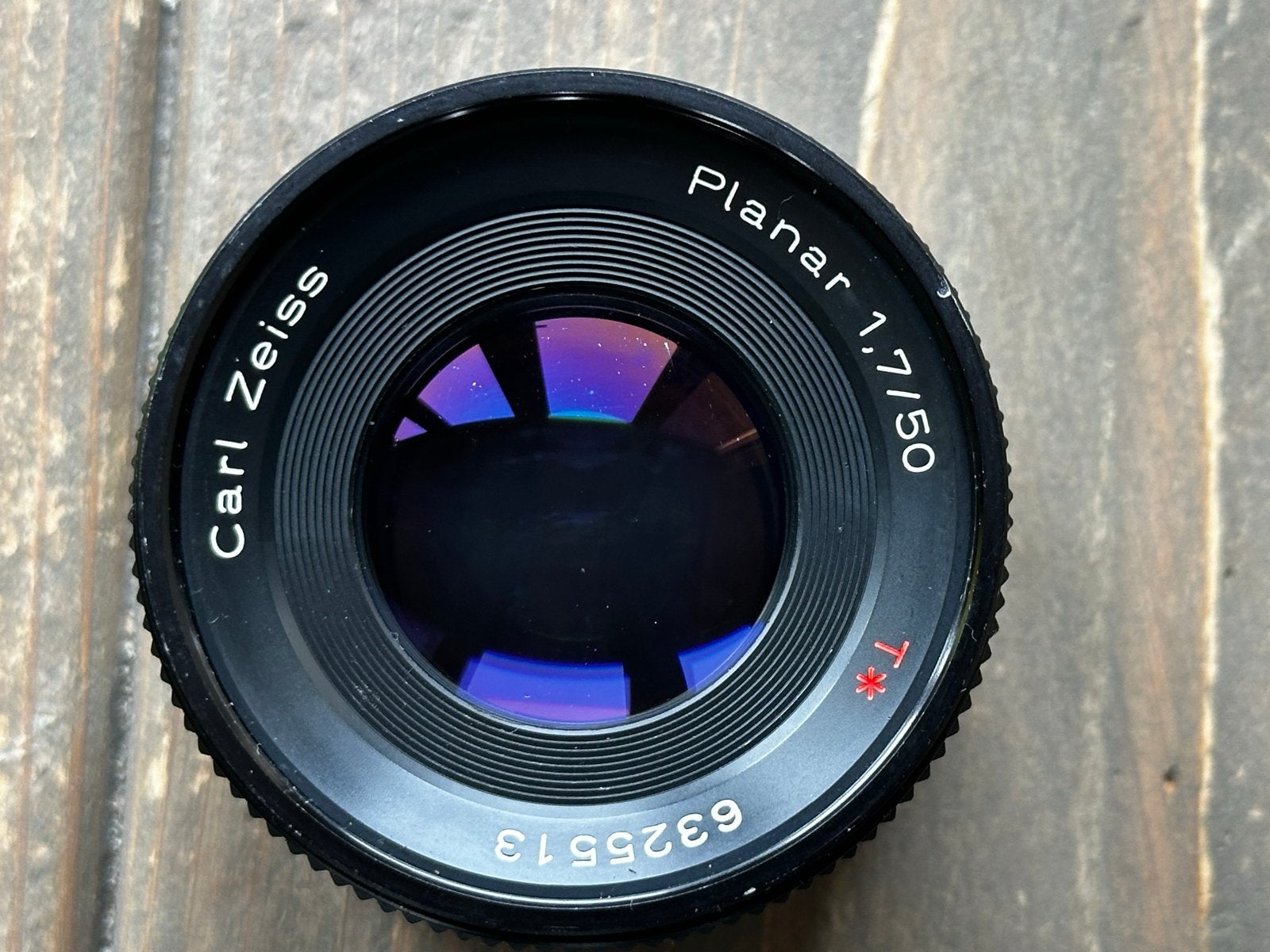Carl Zeiss Planar 1.7/50 T* lens, Gebruikt, Ophalen of Verzenden, Handmatige focus, Zeiss
