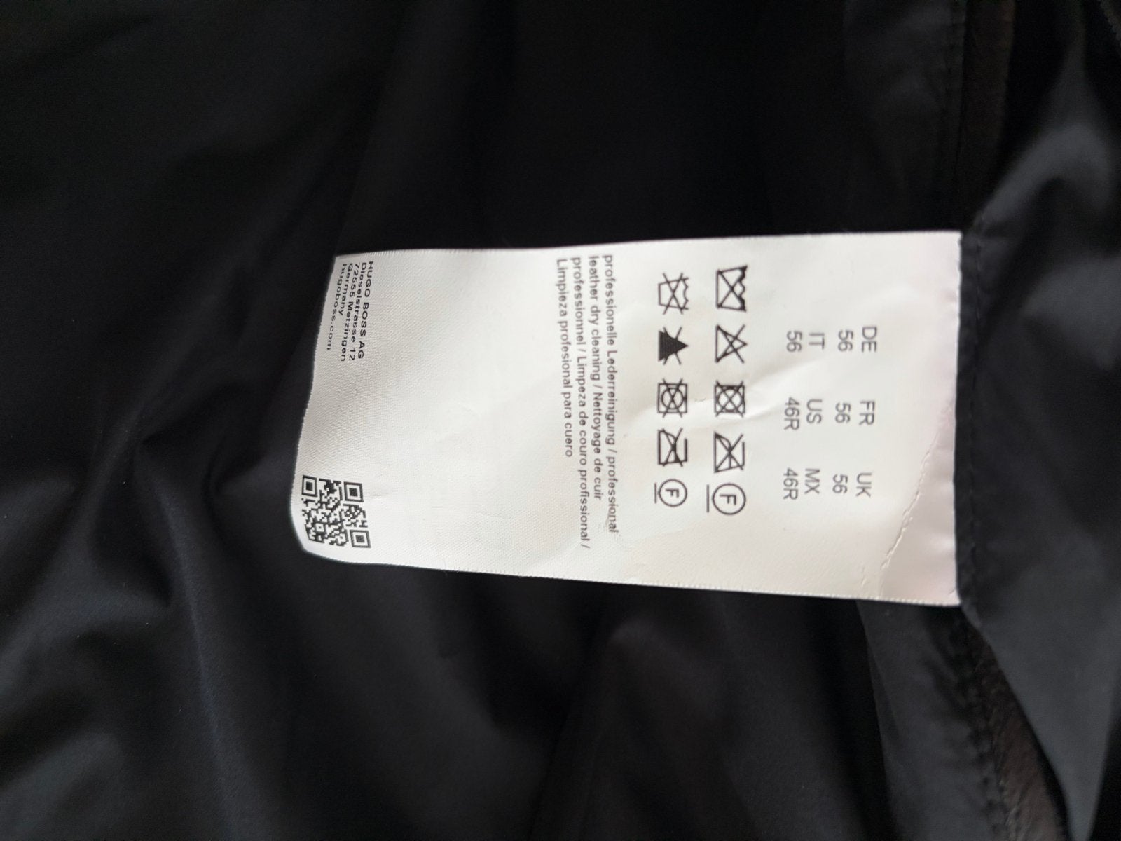 Boss echt leren jas - Nooit gedragen, zo goed als nieuw, Ophalen of Verzenden, Zo goed als nieuw, Maat 56/58 (XL), Zwart