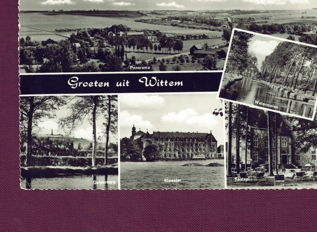Wittem (Lb) - met Klooster en Kasteel - 1964 (pst. M'tricht), Ophalen of Verzenden, 1960 tot 1980, Gelopen, Limburg