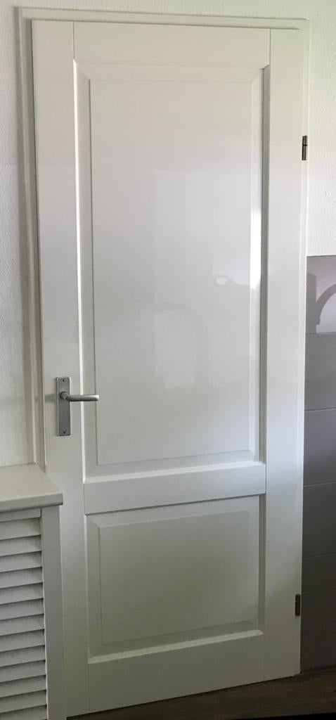 Massieve opdekdeur, 80 tot 100 cm, Binnendeur, Ophalen of Verzenden, Zo goed als nieuw