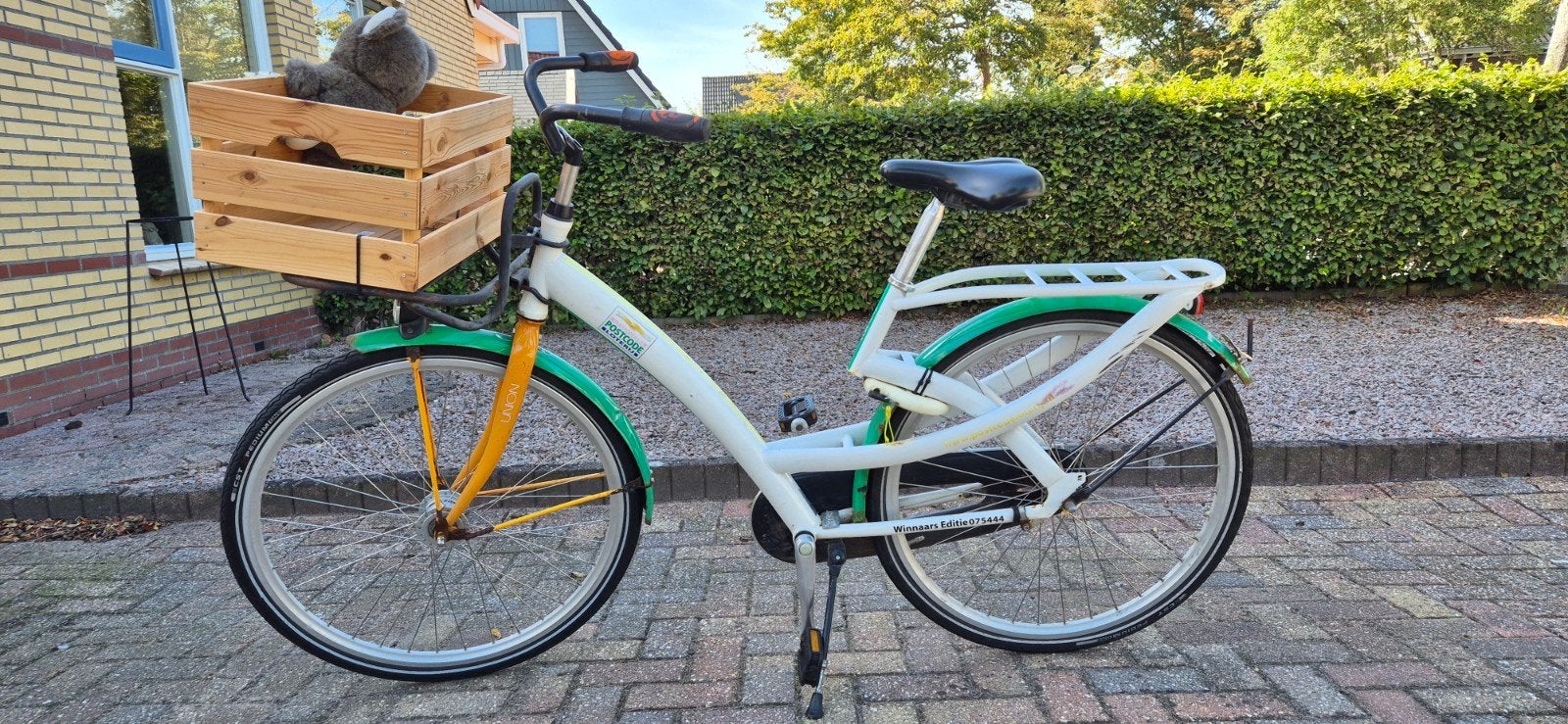 postcode loterij damesfiets 28 inch framemaat 50, Fietsen en Brommers, Fietsen | Dames | Damesfietsen, Terugtraprem, Gebruikt