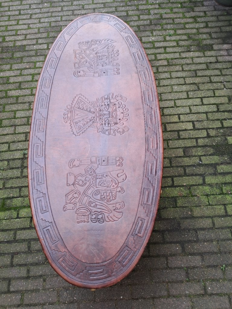 vintage salontafel, Ophalen, Gebruikt, 100 tot 150 cm, 50 tot 100 cm