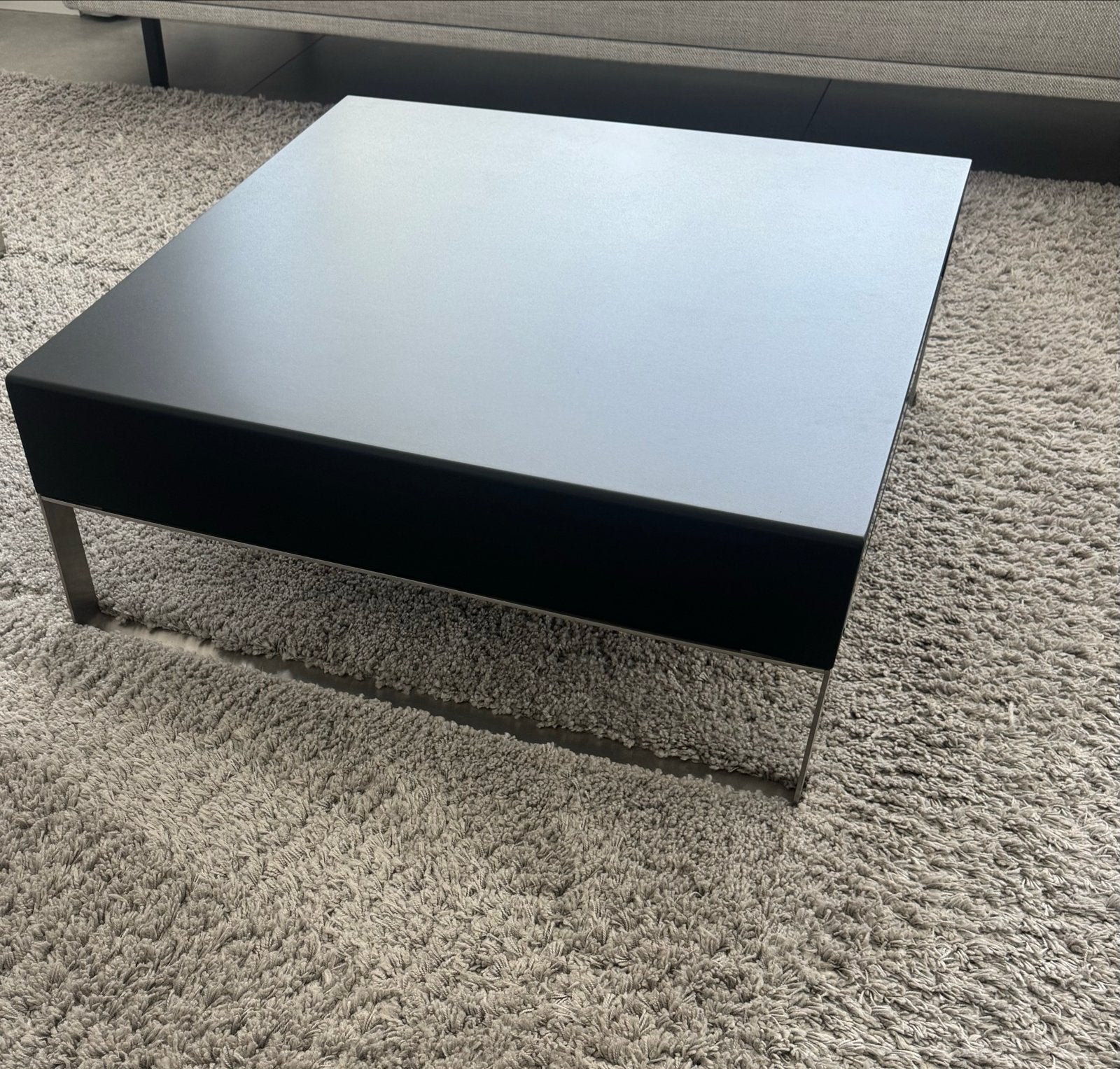 Leolux Salontafels 2 stuks - Modern Design, Ophalen, Vierkant, 50 tot 100 cm, Zo goed als nieuw