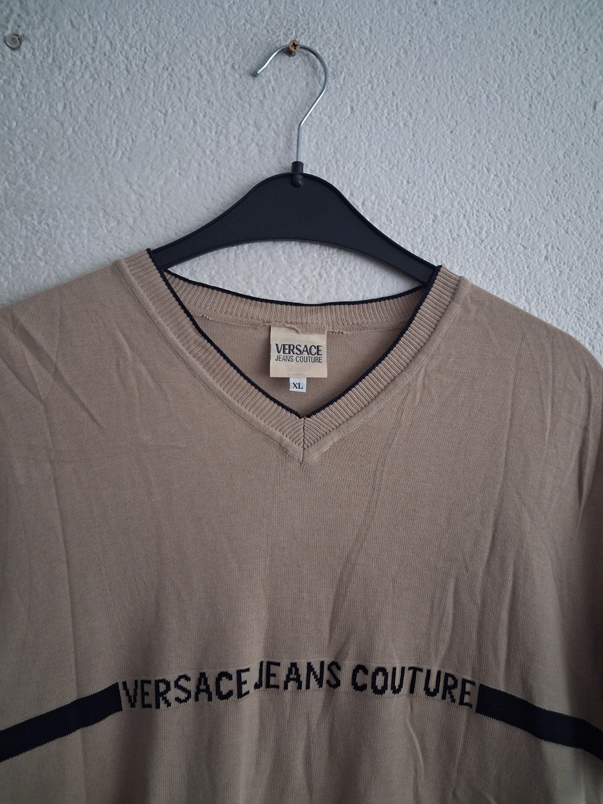 Versace Jeans Couture T-shirt - Beige XXL, Kleding | Heren, T-shirts, Beige, Maat 56/58 (XL), Ophalen of Verzenden, VERSACE JEANS COUTURE