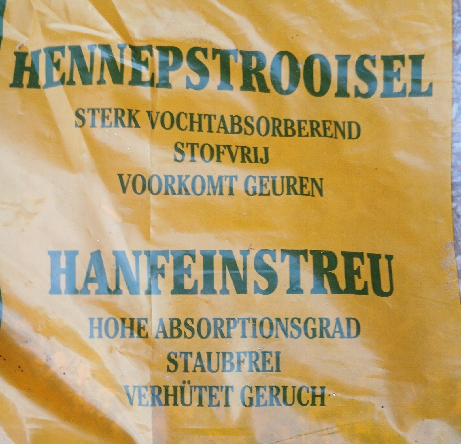 Hennep strooisel met eucalyptus, Ophalen