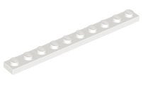 Lego plaatjes 1x10 wit 6 stuks, Ophalen of Verzenden, Gebruikt, Losse stenen, Lego