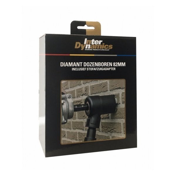 Set: 2x dozenboor 82mm+stofafzuigset+adapt+centr.br, Verzenden, Nieuw