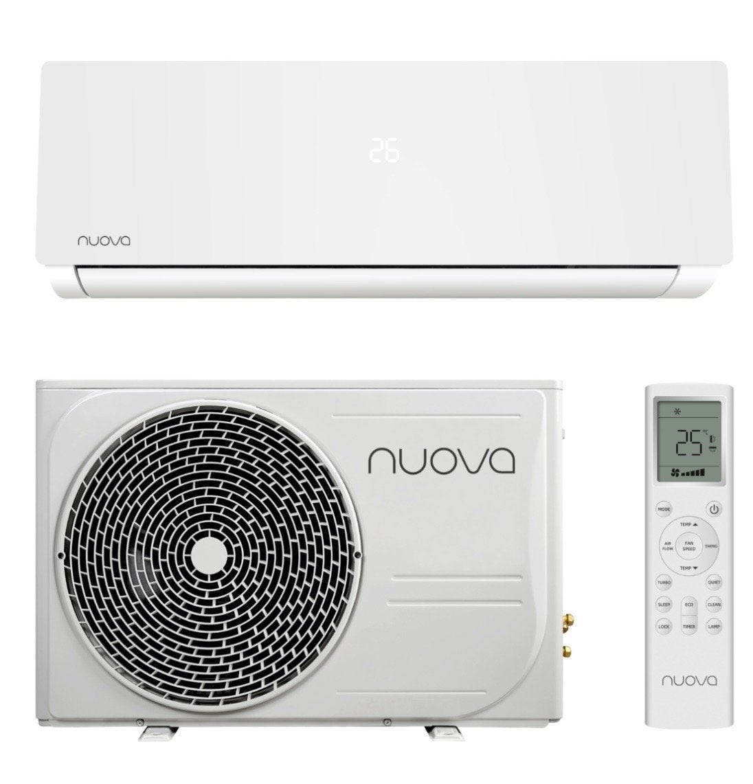 Nuova Infinity AI Smart 5,0kW Single Split Airco, Witgoed en Apparatuur, Airco's, Koelen en Ontvochtigen, Nieuw, 3 snelheden of meer