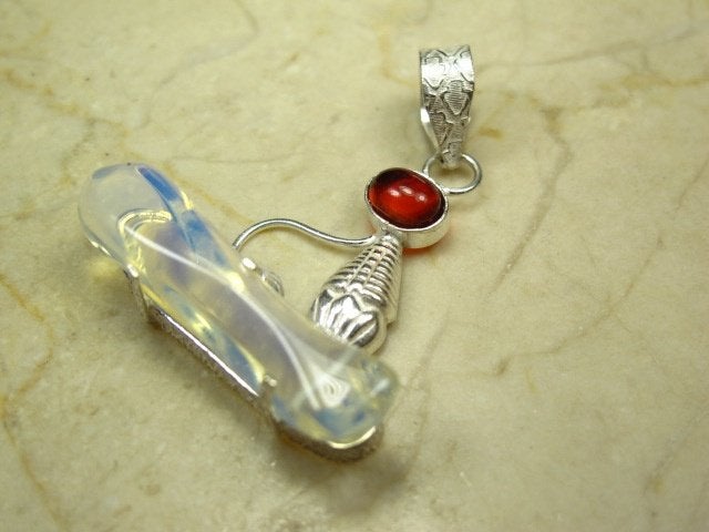 han. geraffineerde edelsteenhanger OPALIET + gratis verzend, Overige voorstellingen, Verzenden, Nieuw, Steen of Mineraal