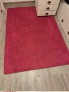 Mooie roze tapijt/vloerkleed 200x130, Ophalen, Zo goed als nieuw, Rechthoekig, 200 cm of meer