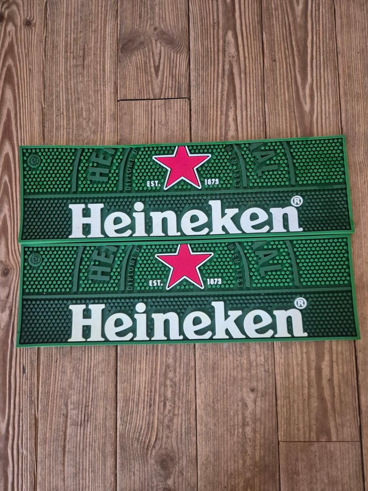 Heineken barmatten (2 stuks) - Nieuwstaat, Ophalen