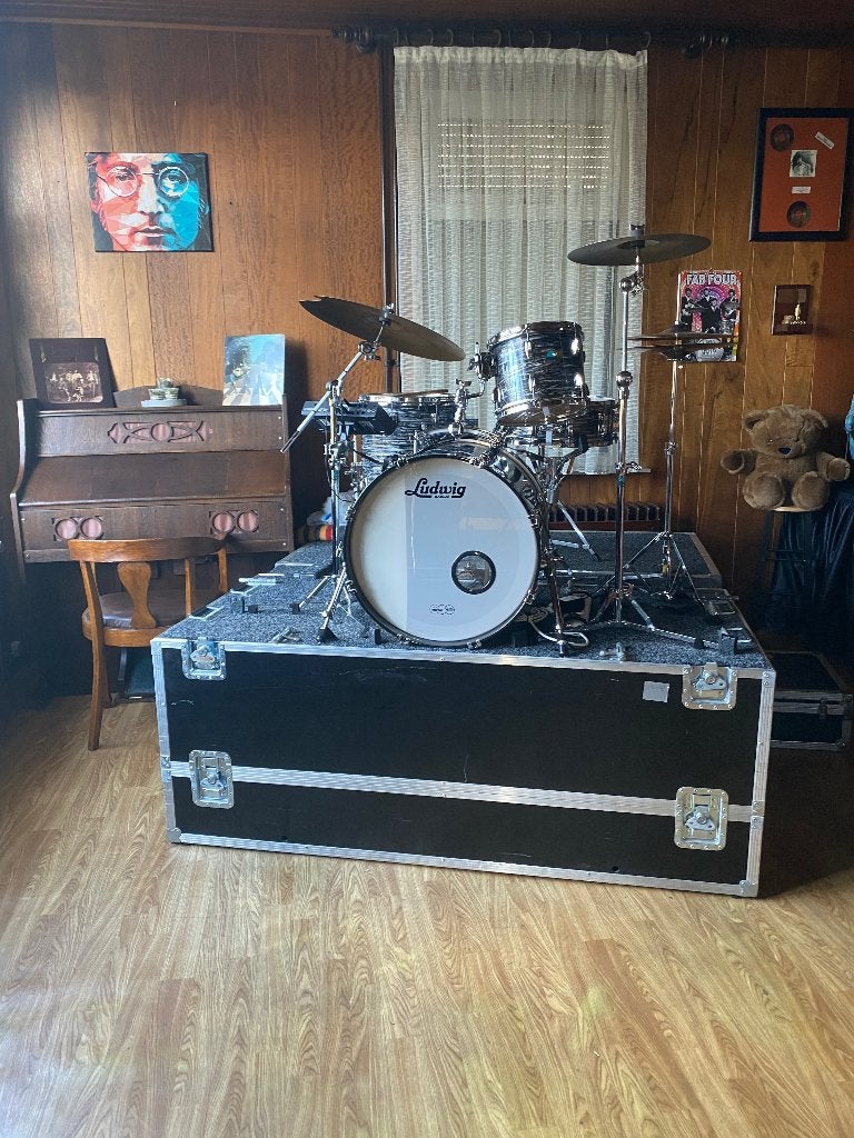 Ludwig Black Oyster Pearl Ringo Ringo, Ophalen, Zo goed als nieuw, Ludwig
