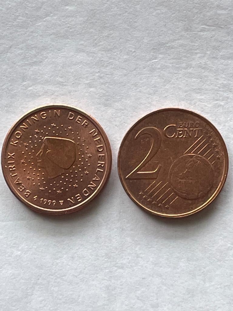 Nederland Euro munt 2 cent van 1999 , 2020 , 2021 en 2022., Postzegels en Munten, Munten | Europa | Euromunten, Ophalen of Verzenden