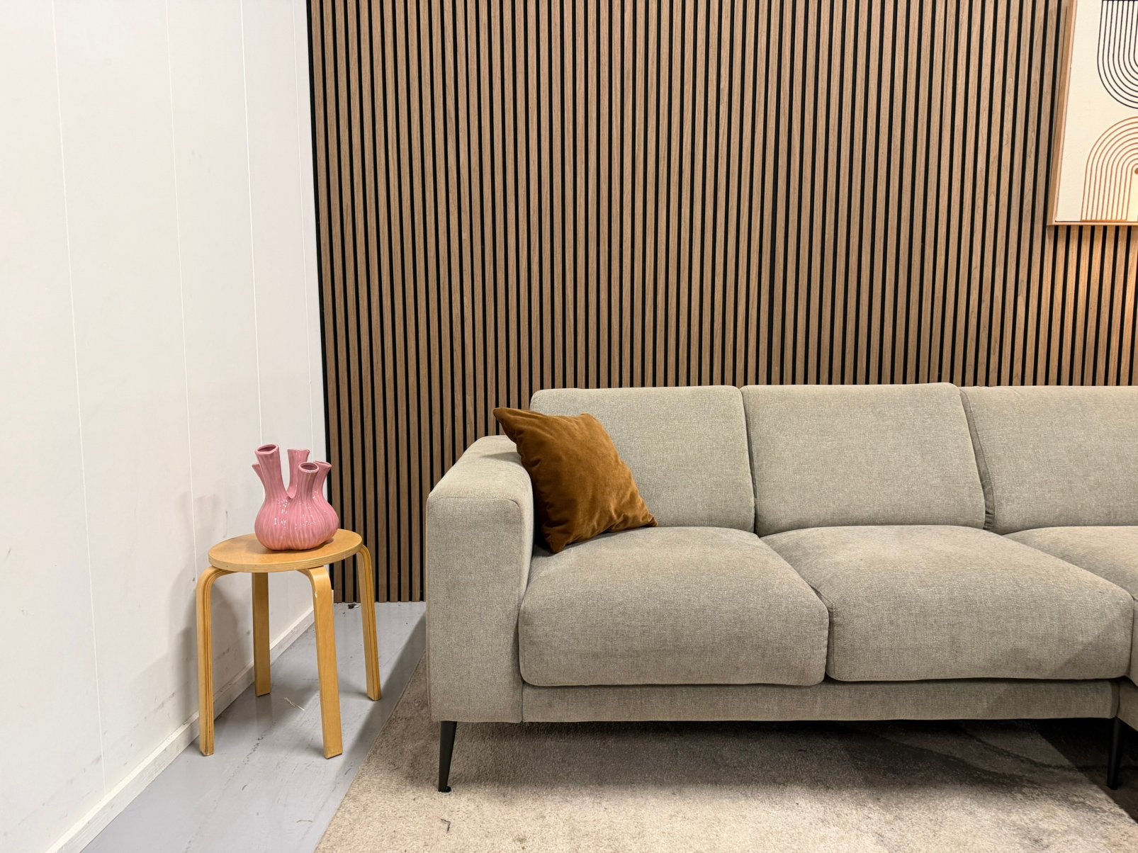 Hoekbank - Loods 5 - Beige / Taupe - Zeer Nette Staat, Huis en Inrichting, Banken | Bankstellen, Ophalen of Verzenden, Zo goed als nieuw