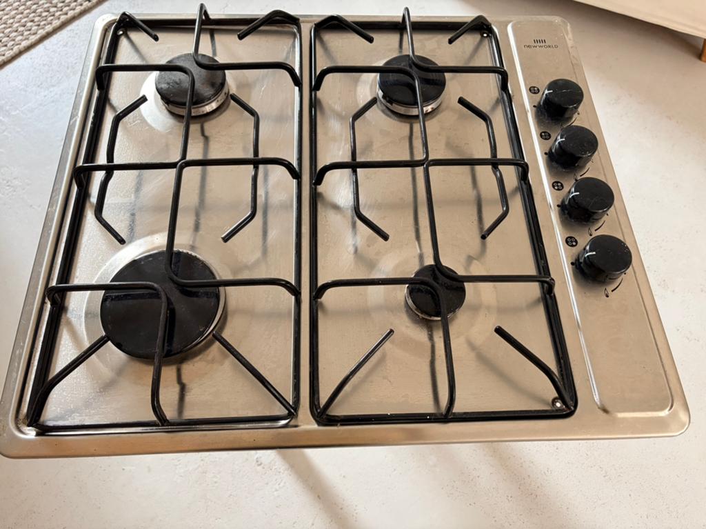 4 pits gas  kookplaat, Ophalen, Gebruikt, 4 kookzones, Inbouw