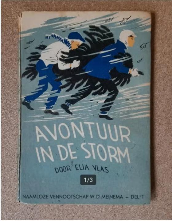 Avontuur in de Storm Elja Vlas N.V. W.D. Meinema Delft, Antiek en Kunst, Antiek | Boeken en Bijbels, Ophalen of Verzenden, Elja Vlas pseudoniem voor A.C. Vlasveld