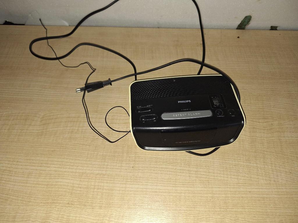 wekkerradio Philips, Witgoed en Apparatuur, Wekkers, Ophalen of Verzenden, Zo goed als nieuw, Digitaal