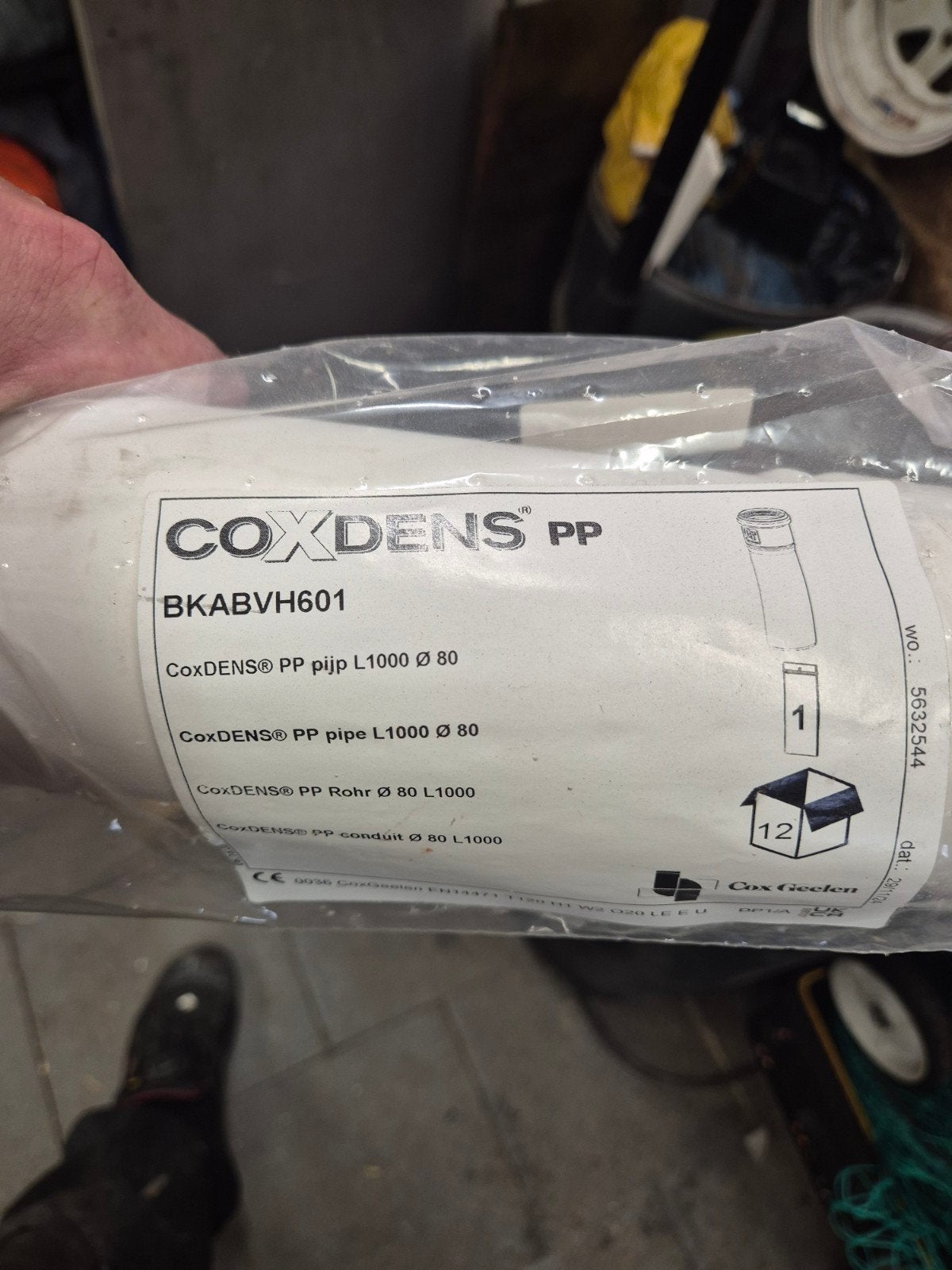 Afvoerbuis tbv cv ketel., Huis en Inrichting, Kachels, Ophalen, Nieuw, Hout, Houtkachel