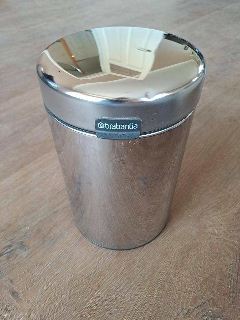 Brabantia prullenbak, Kunststof, Ophalen of Verzenden, Zo goed als nieuw, Minder dan 10 liter