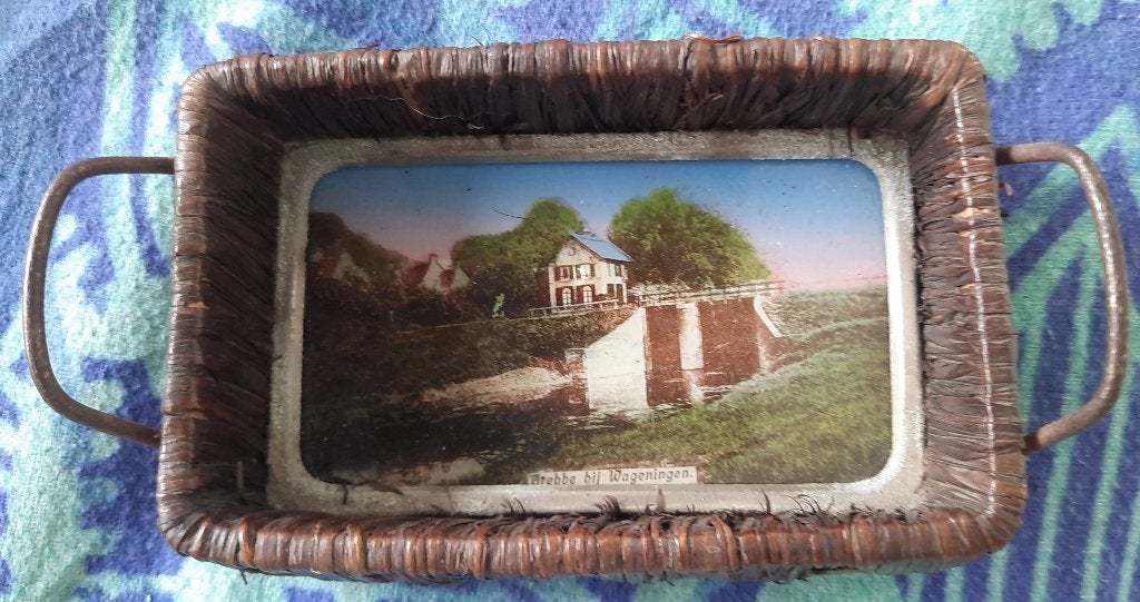 souvenirtje miniatuur dienblad Grebbe Wageningen, Ophalen of Verzenden, Huis en Inrichting