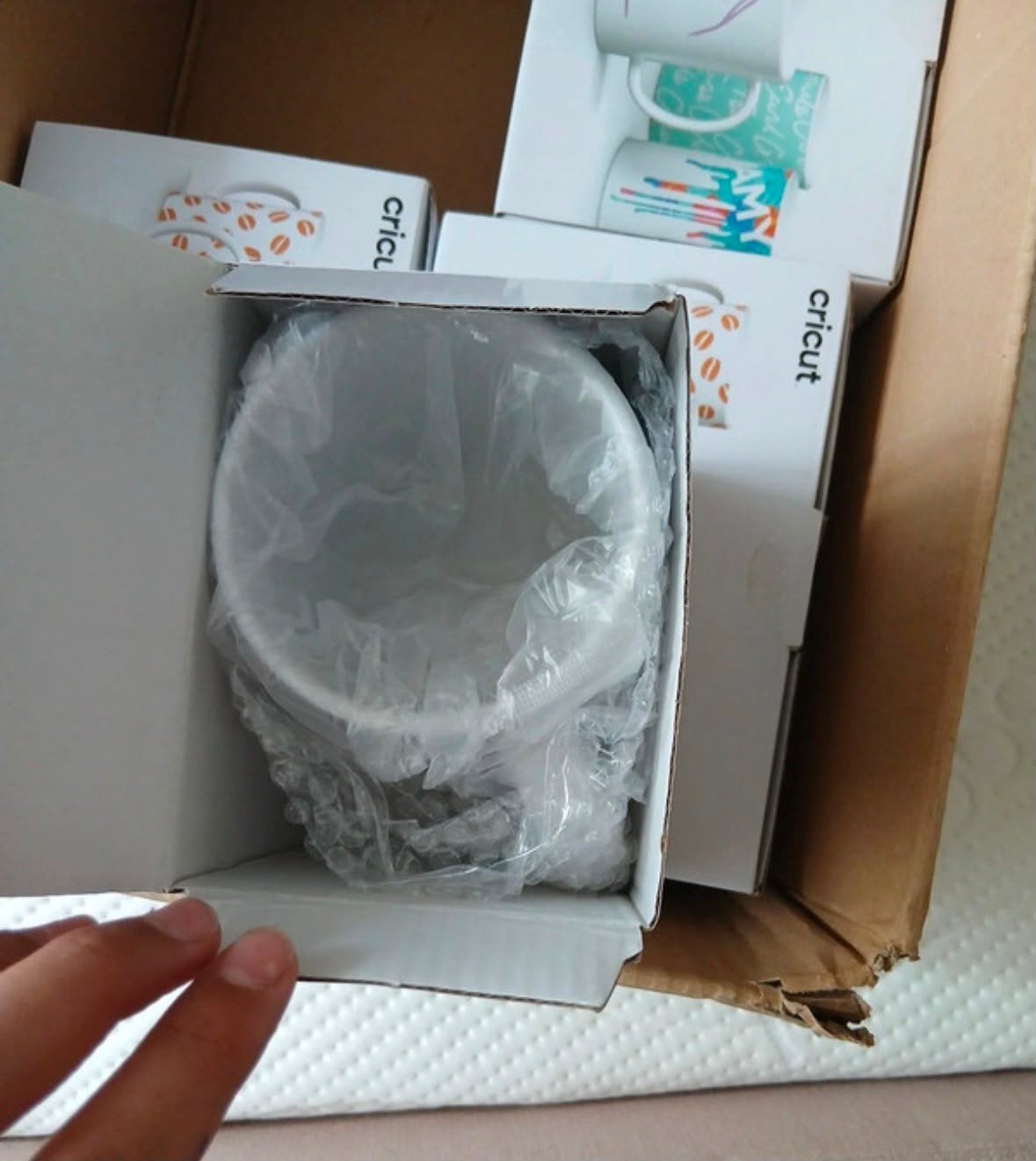 Cricut Mug Press met accessoires en mokken, Ophalen of Verzenden