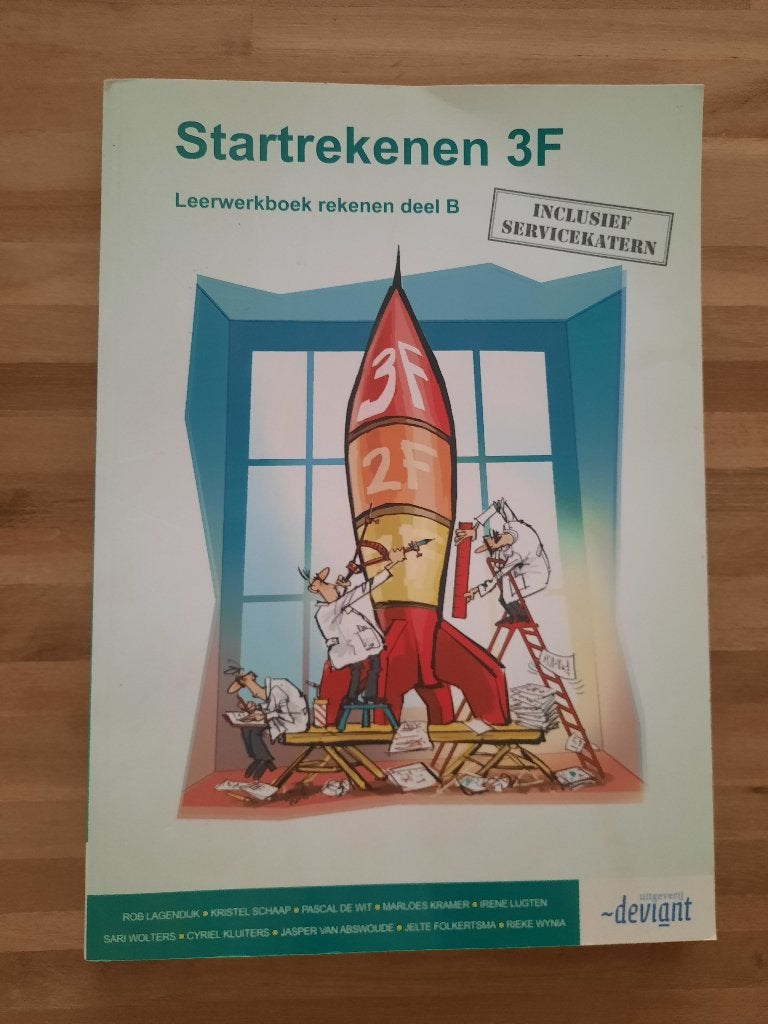 Startrekenen 3F Leerwerkboek rekenen deel B, Wiskunde A, Diverse auteurs, Ophalen of Verzenden, Zo goed als nieuw